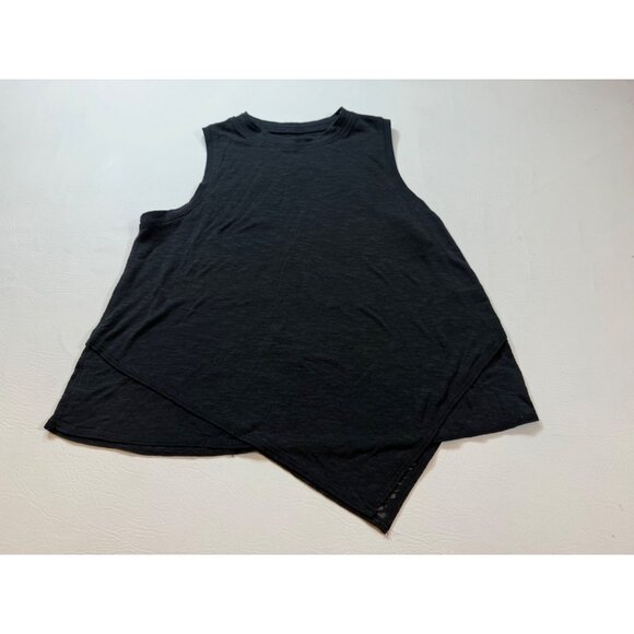 Asymmetrical Black Sleeveless Tank Top By Lululemon Lightweight (S153) - Picture 5 of 5